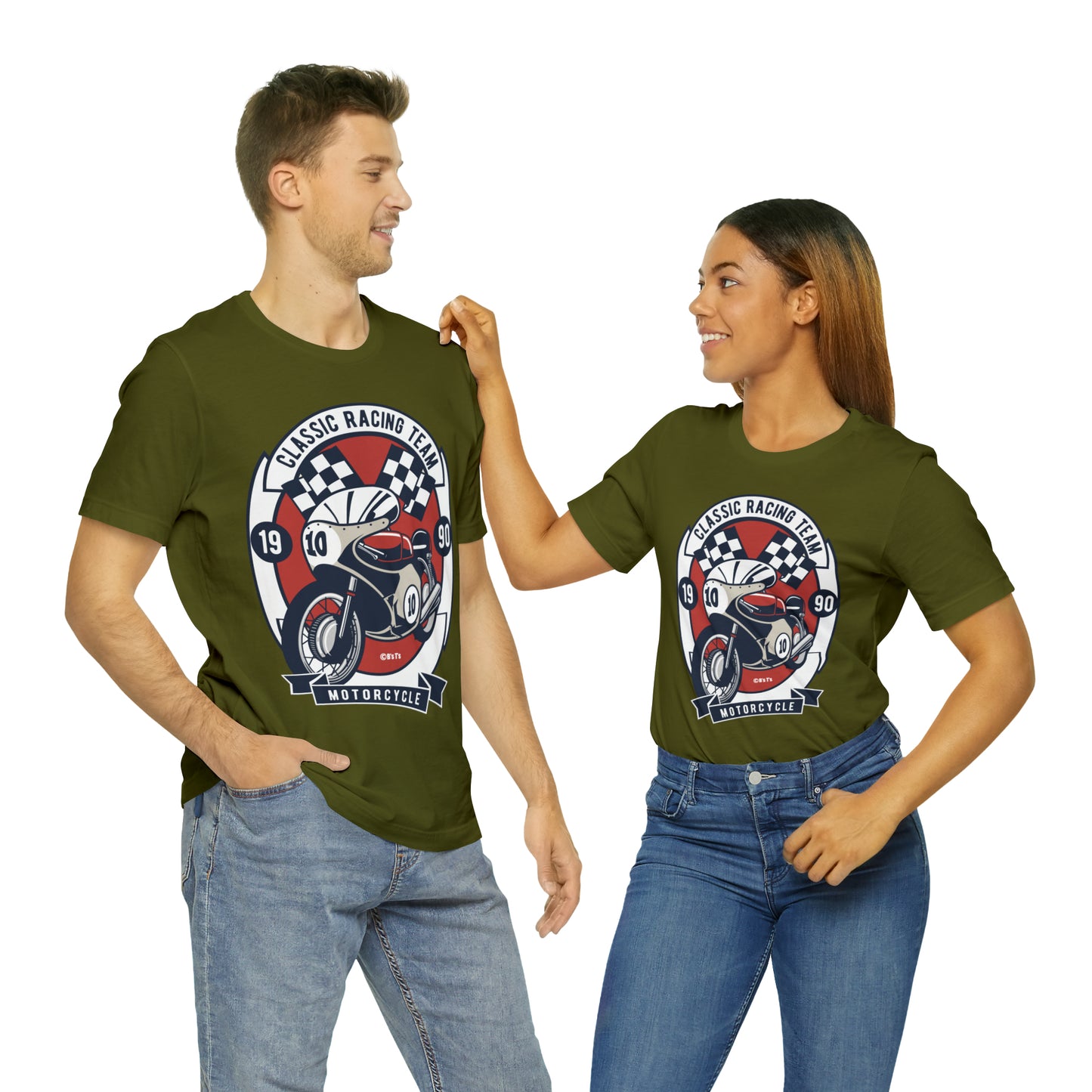 CLASSIC MOTORCYCLE RACING TEAM - Unisex Jersey Short Sleeve Tee