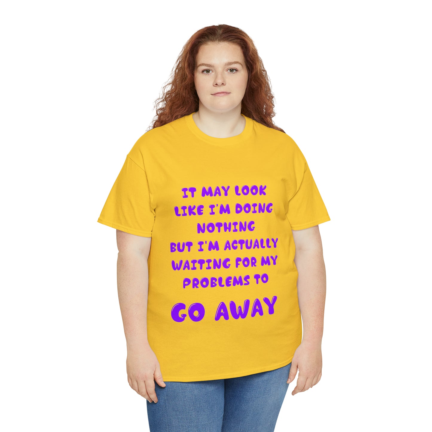 It May Look Like I'm Doing Nothing...  - Unisex Heavy Cotton Tee - AUS