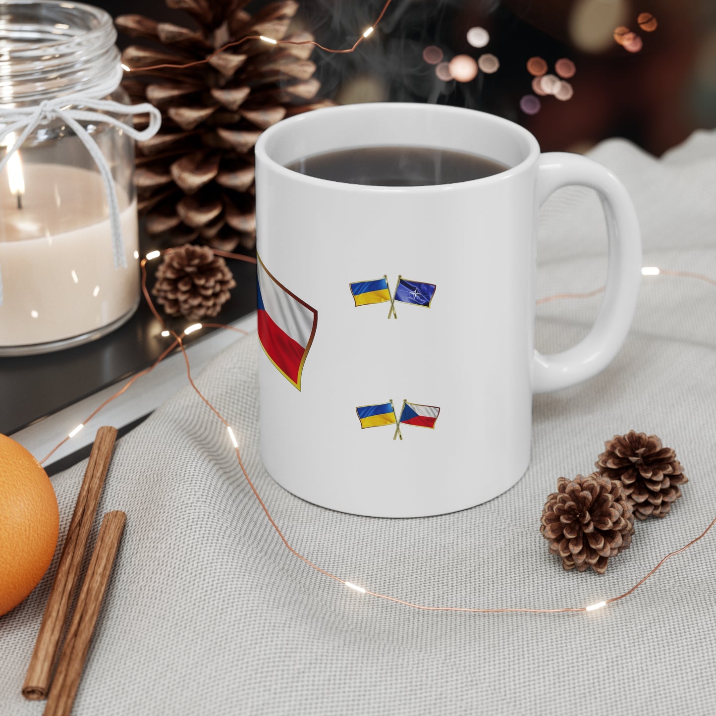 Ukrainian-Czechian NATO Supporter Mug