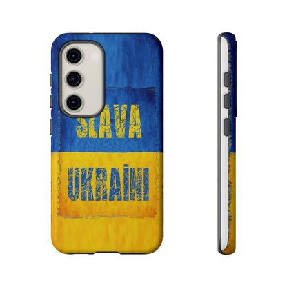 "SLAVA UKRAĪNI" FLAG - Tough Cases