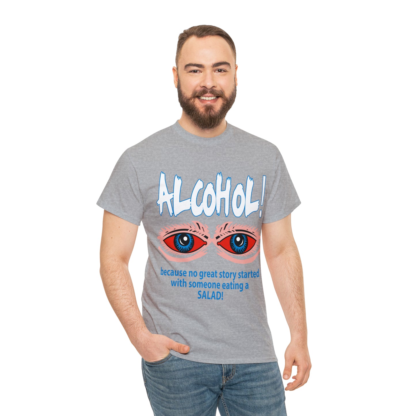 "ALC****" vs Salad  - Funny Shirt - Unisex Heavy Cotton Tee - USA
