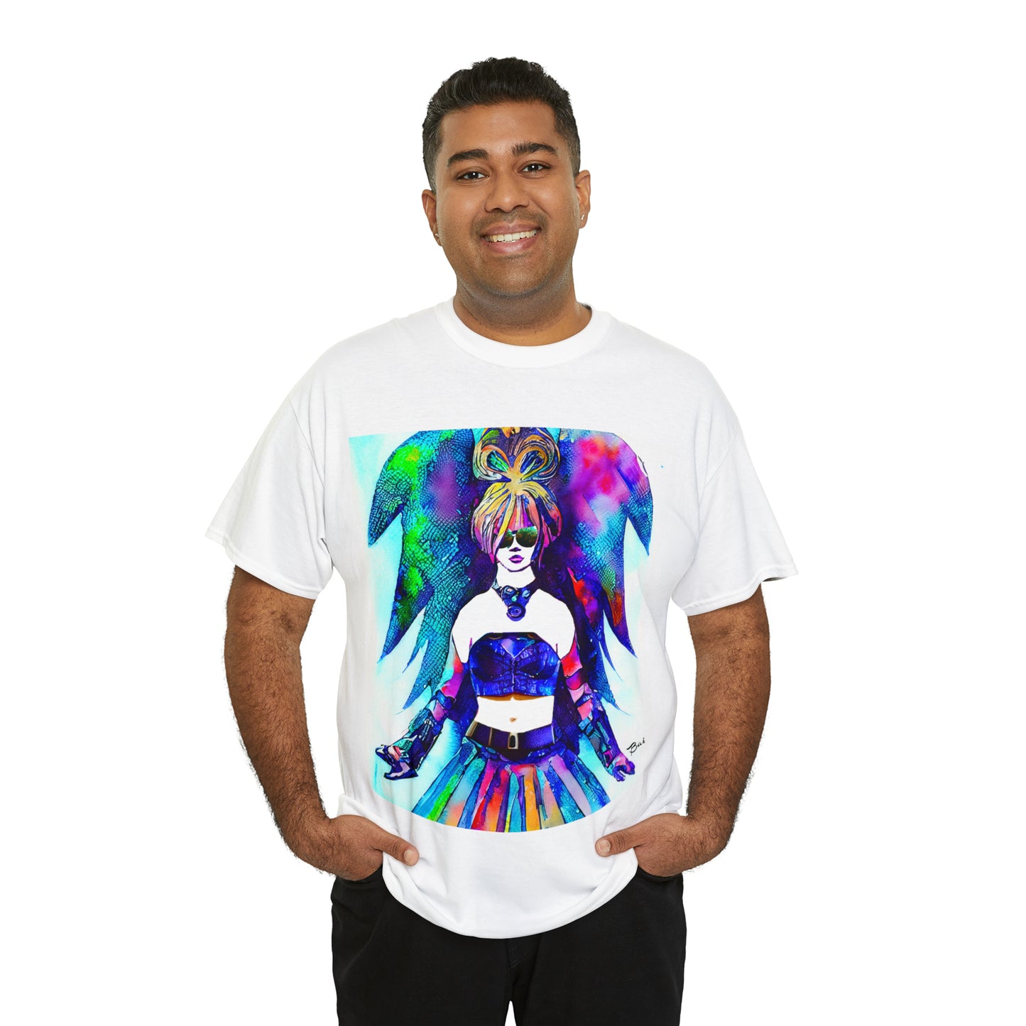 CYBER GIRL - Airt on a Shirt  - Unisex Heavy Cotton Tee - AUS
