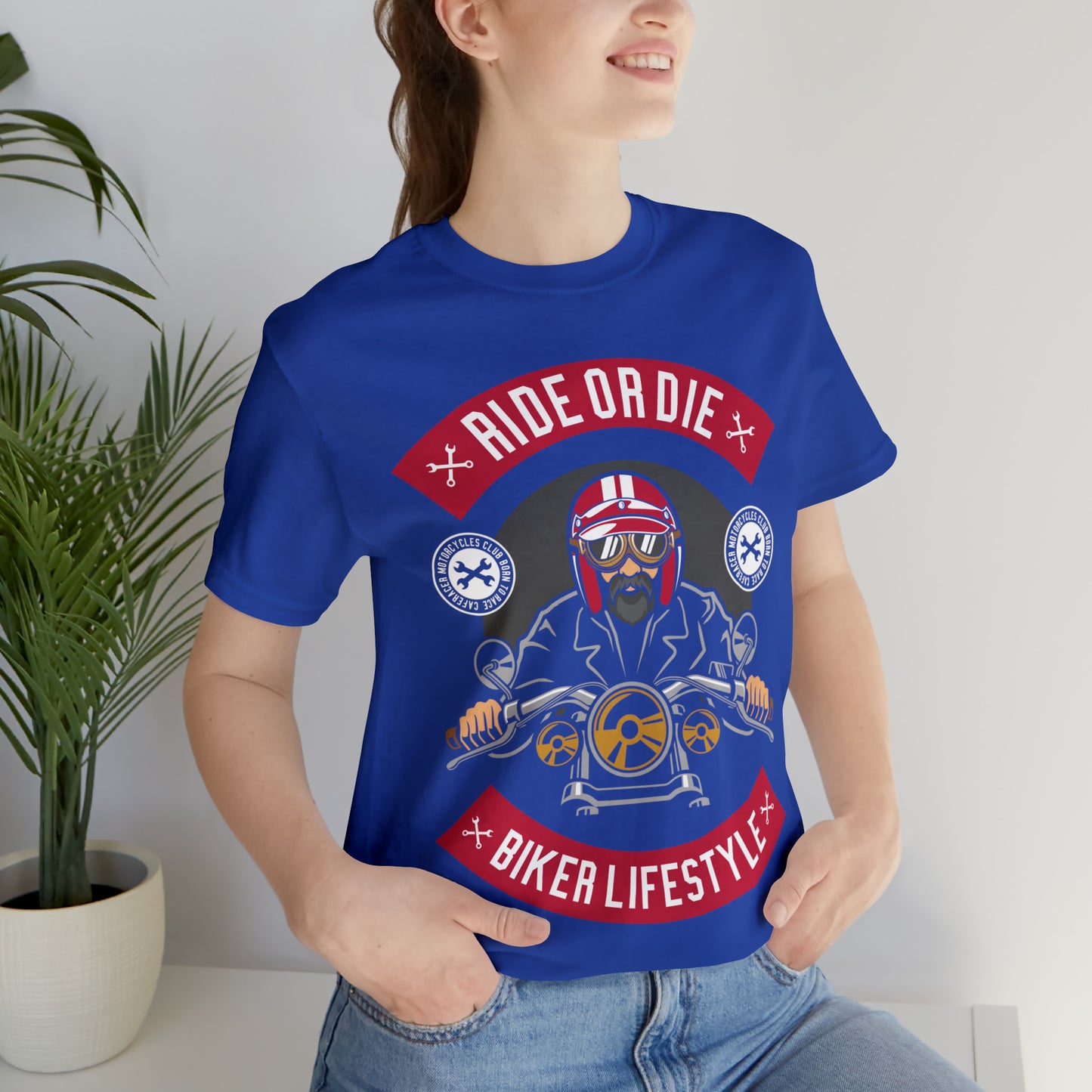 BIKER LIFESTYLE - Ride or Die - Unisex Jersey Short Sleeve Tee