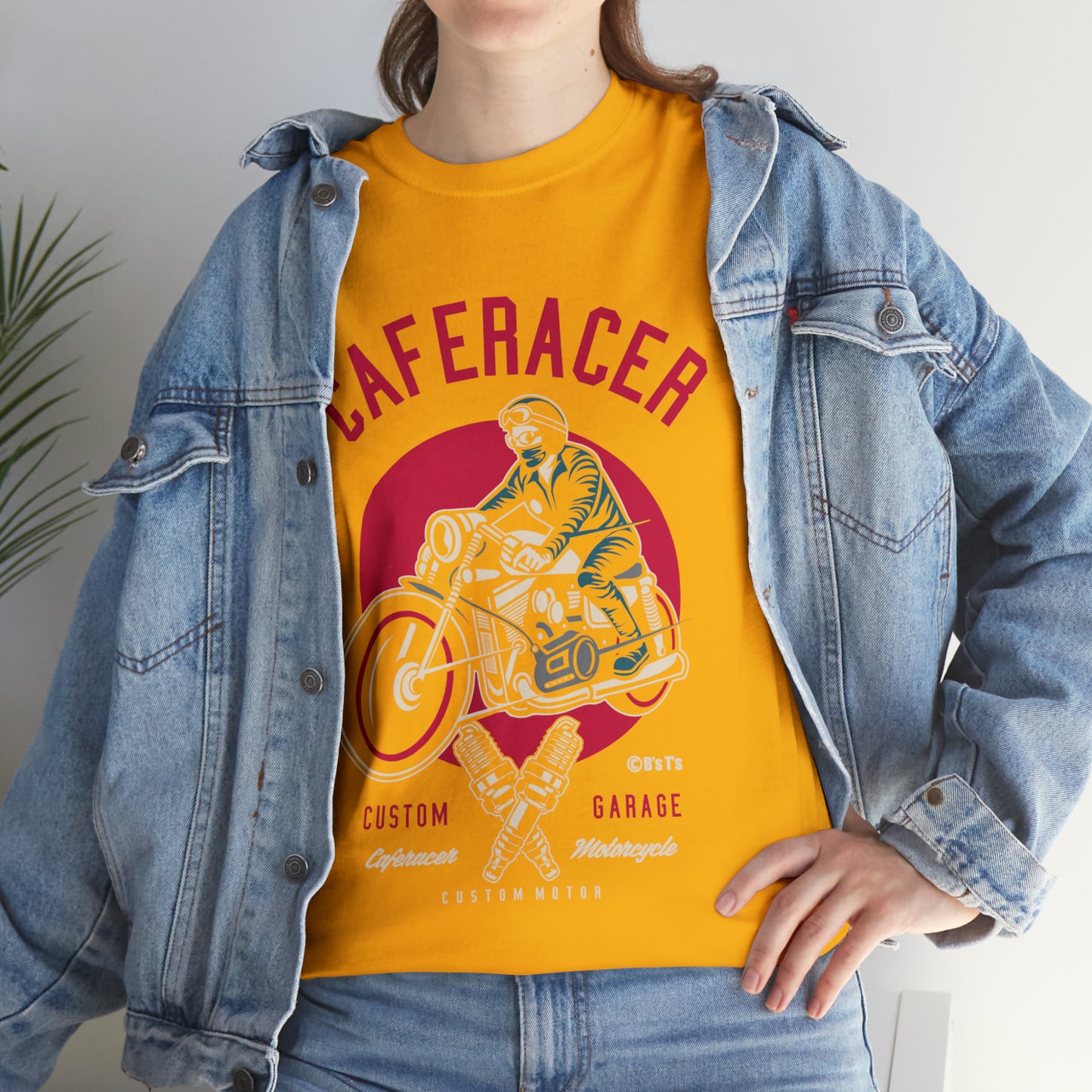 CAFE RACER Custom Garage - Unisex Heavy Cotton Tee