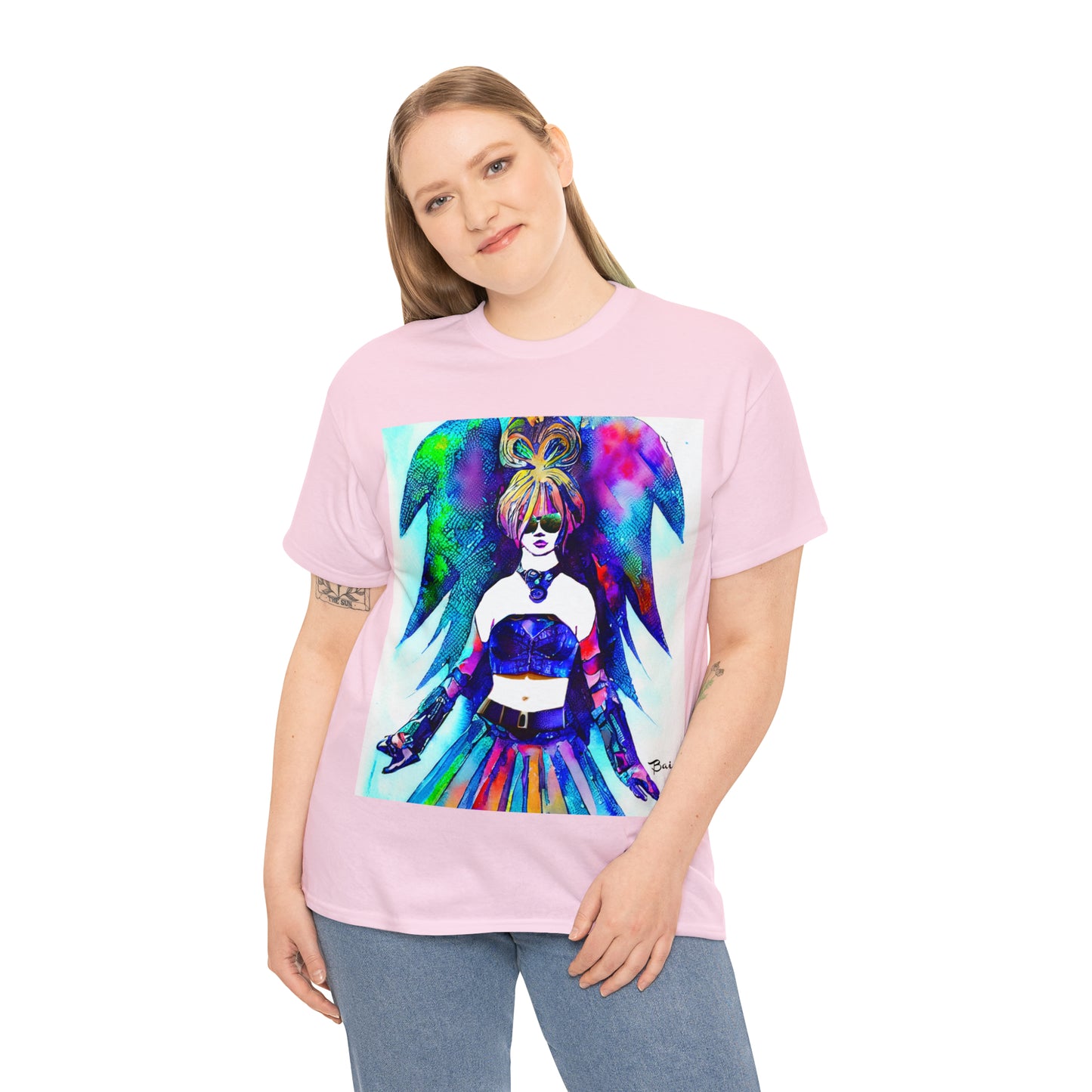 CYBER GIRL - Airt on a Shirt  - Unisex Heavy Cotton Tee - AUS