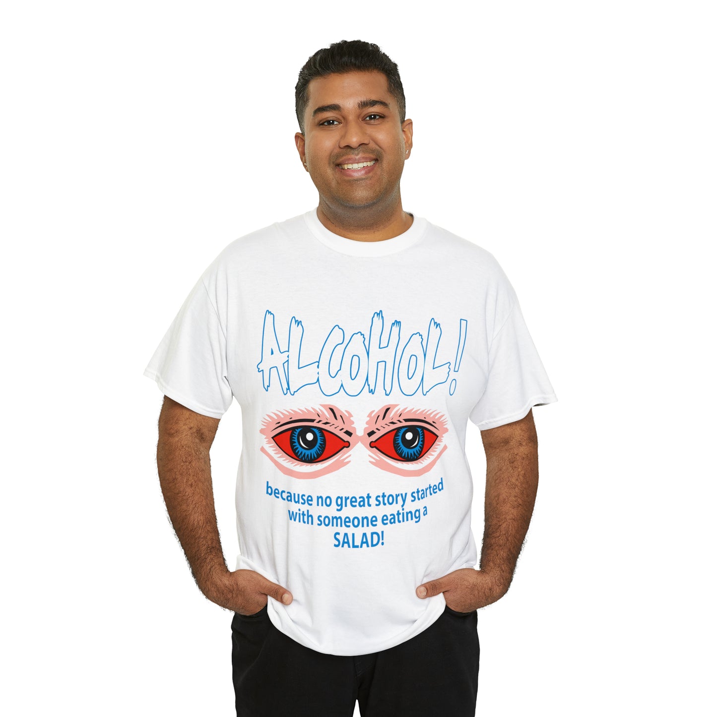 "ALC****" vs Salad  - Funny Shirt - Unisex Heavy Cotton Tee - USA