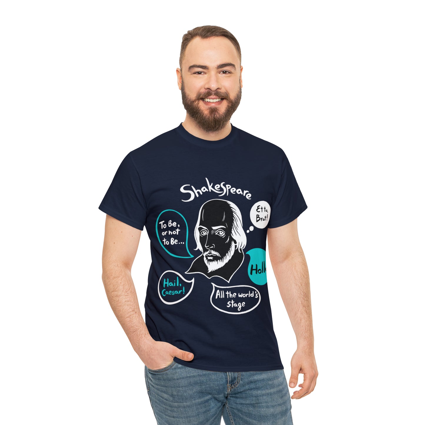 SHAKESPEARE (dark) - Unisex Heavy Cotton Tee