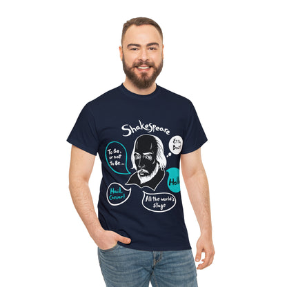 SHAKESPEARE (dark) - Unisex Heavy Cotton Tee