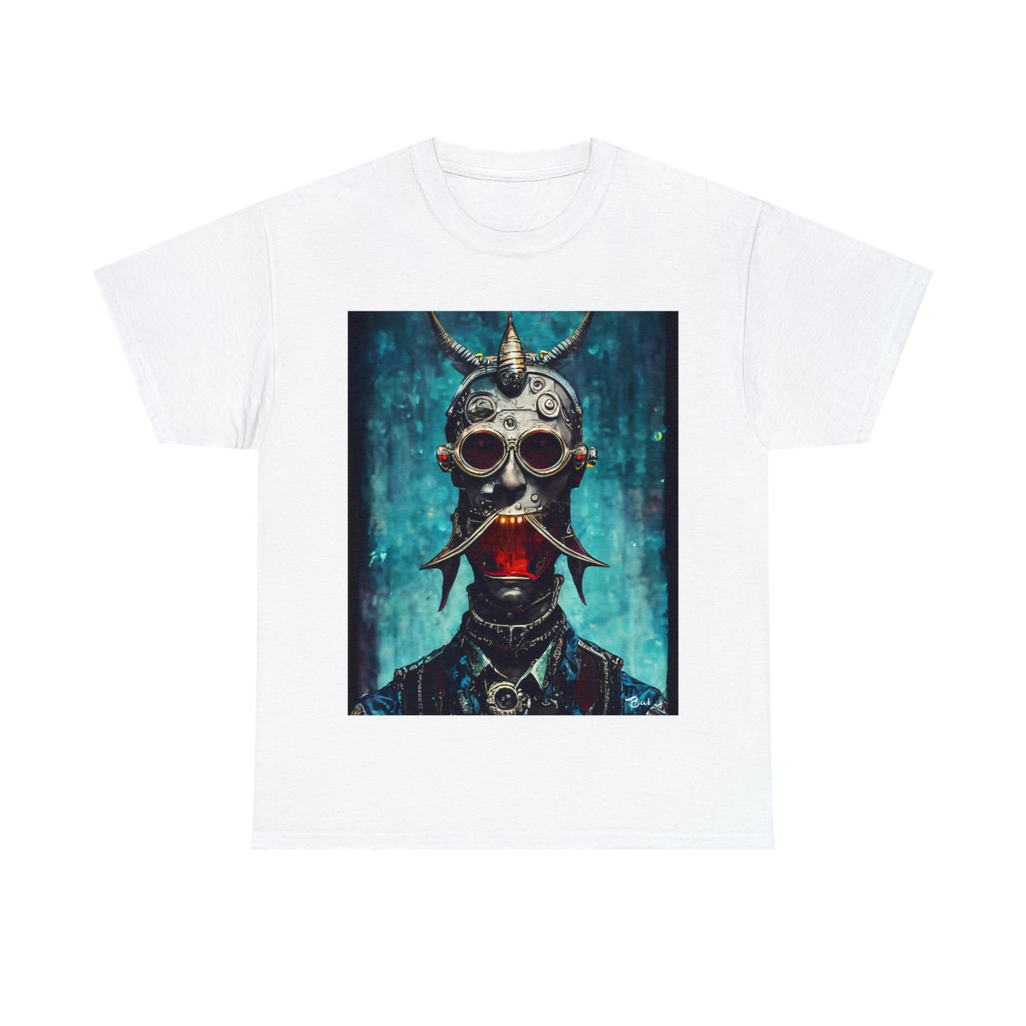 CYBER-STEAMPUNK BOUNTY-HUNTER - Airt on a Shirt  - Unisex Heavy Cotton Tee - AUS