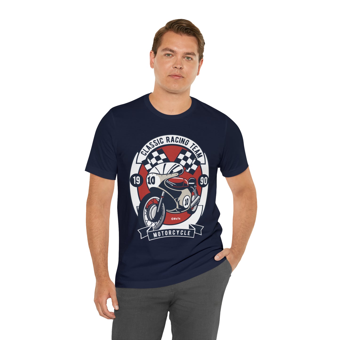 CLASSIC MOTORCYCLE RACING TEAM - Unisex Jersey Short Sleeve Tee