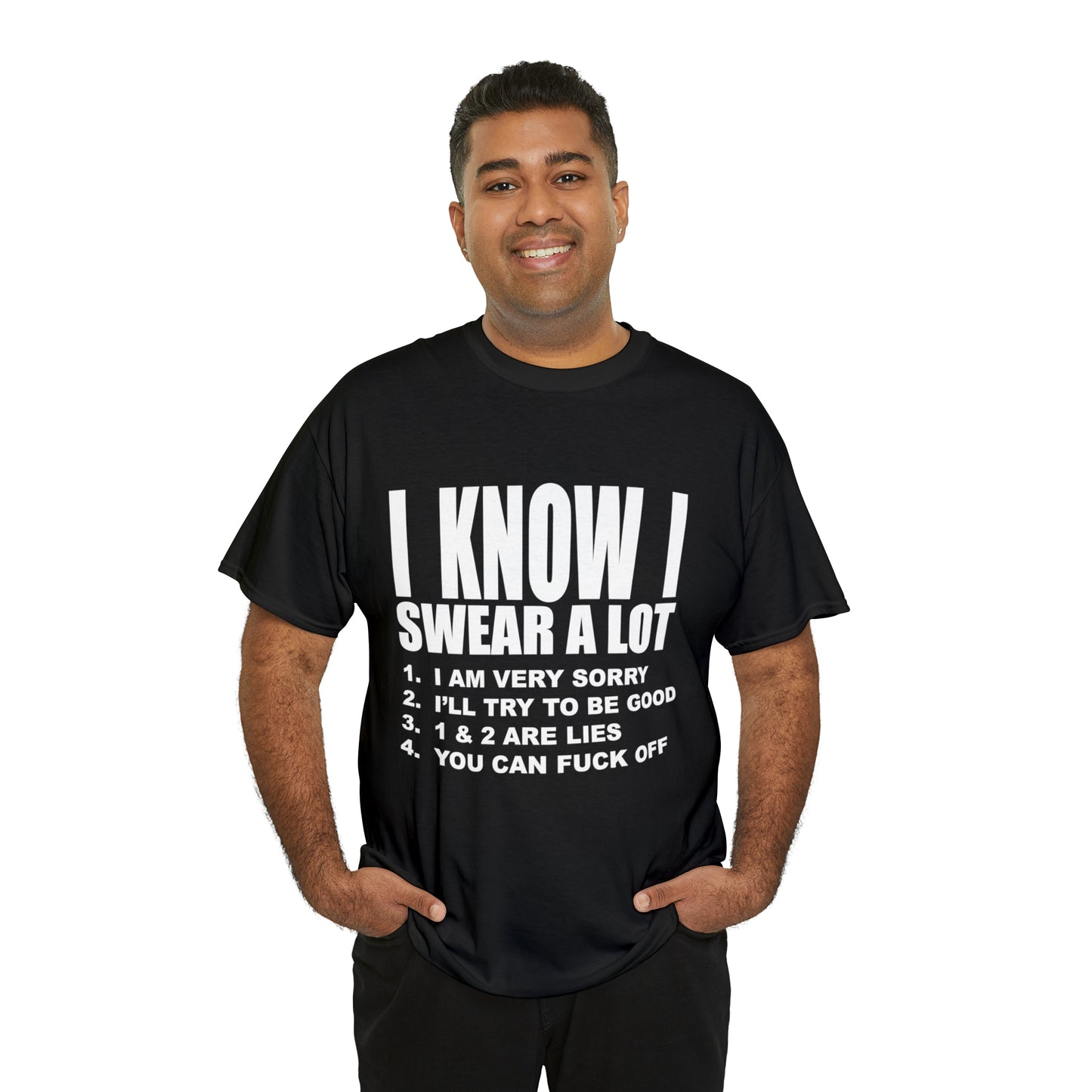 I KNOW I SWEAR A LOT (r*** version) - Unisex Heavy Cotton Tee - AUS