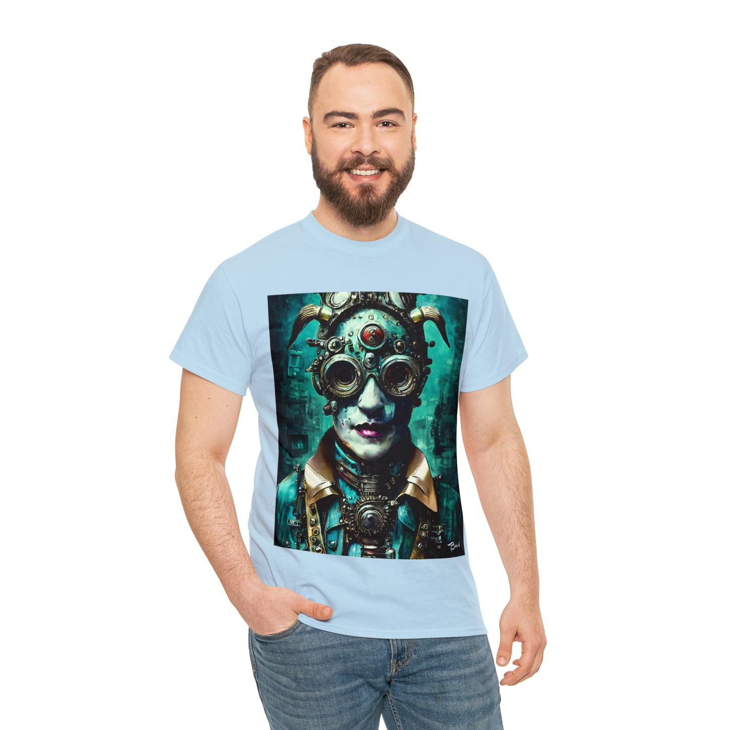CYBER-STEAMPUNK LORD - Airt on a Shirt  - Unisex Heavy Cotton Tee - AUS