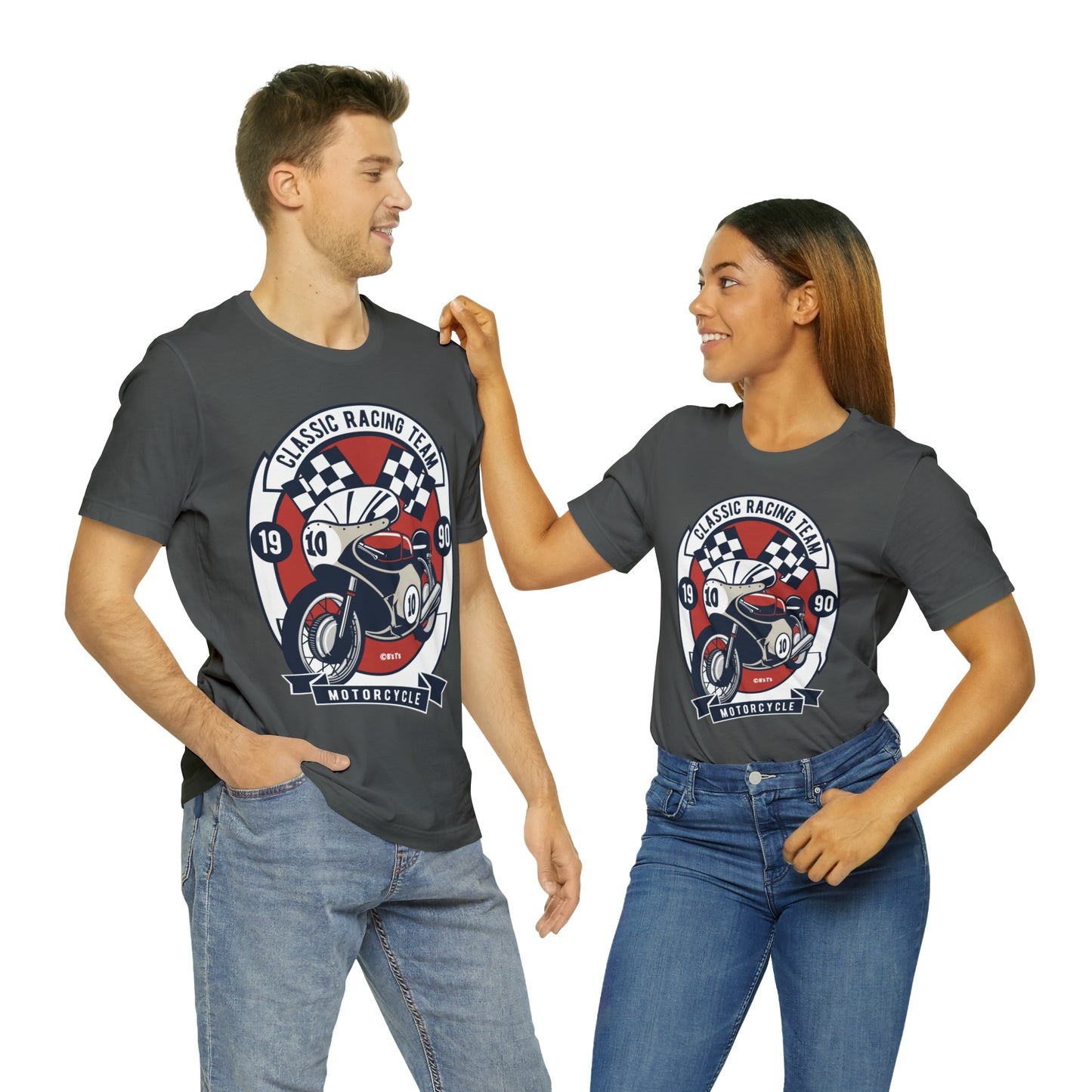 CLASSIC MOTORCYCLE RACING TEAM - Unisex Jersey Short Sleeve Tee