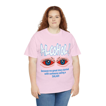 "ALC****" vs Salad  - Funny Shirt - Unisex Heavy Cotton Tee - USA