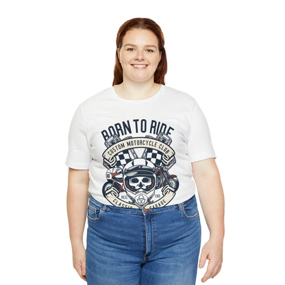 BORN TO RIDE Classic Garage - Unisex Jersey Short Sleeve Tee