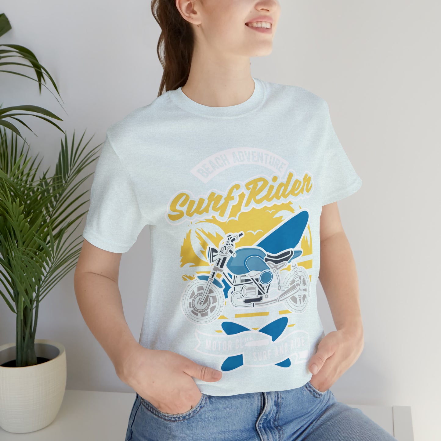 SURF RIDER - Printed in the USA - Unisex Jersey Short Sleeve Tee