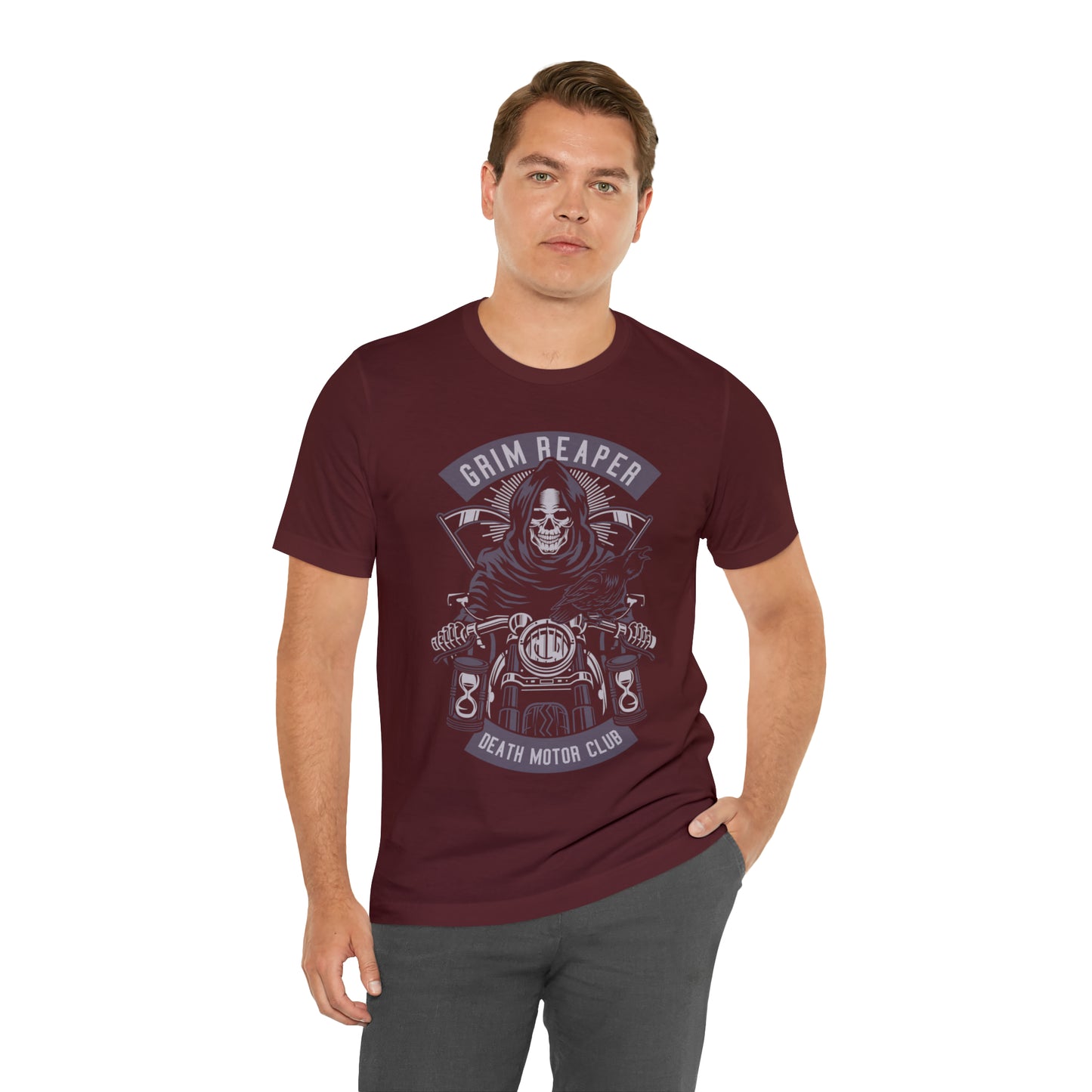 GRIM REAPER Moto Club - Unisex Jersey Short Sleeve Tee