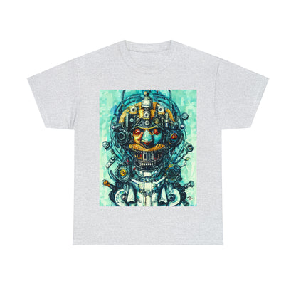 CYBERPUNK STEAMPUNK AUTON - Airt on a Shirt  - Unisex Heavy Cotton Tee - AUS