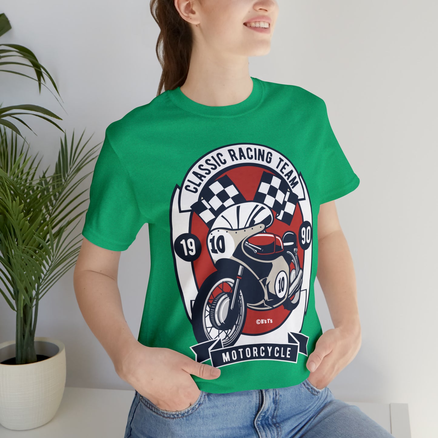 CLASSIC MOTORCYCLE RACING TEAM - Unisex Jersey Short Sleeve Tee