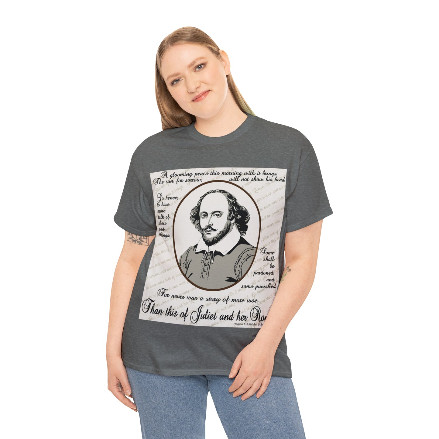 No Greater Tale of Woe... Juliet & Romeo.- Unisex Heavy Cotton Tee