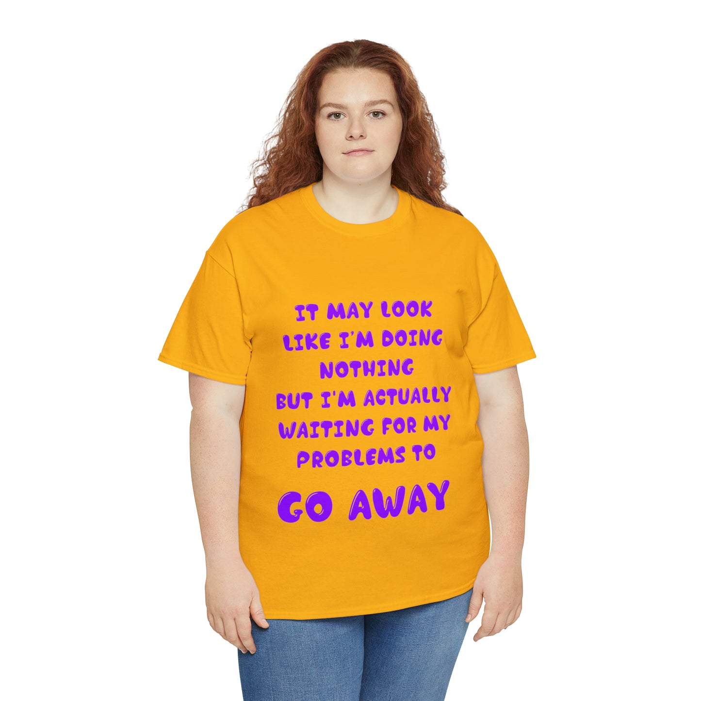 It May Look Like I'm Doing Nothing...  - Unisex Heavy Cotton Tee - AUS