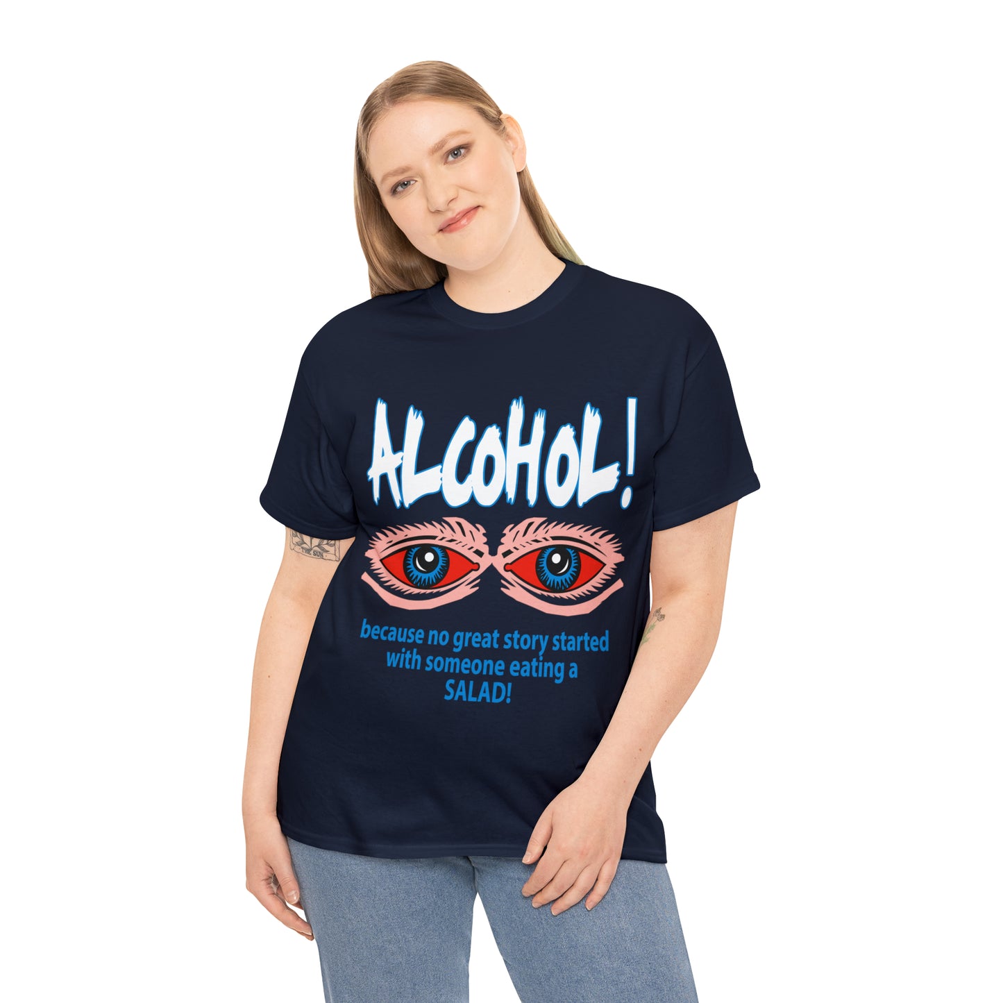 "ALC****" vs Salad  - Funny Shirt - Unisex Heavy Cotton Tee - USA