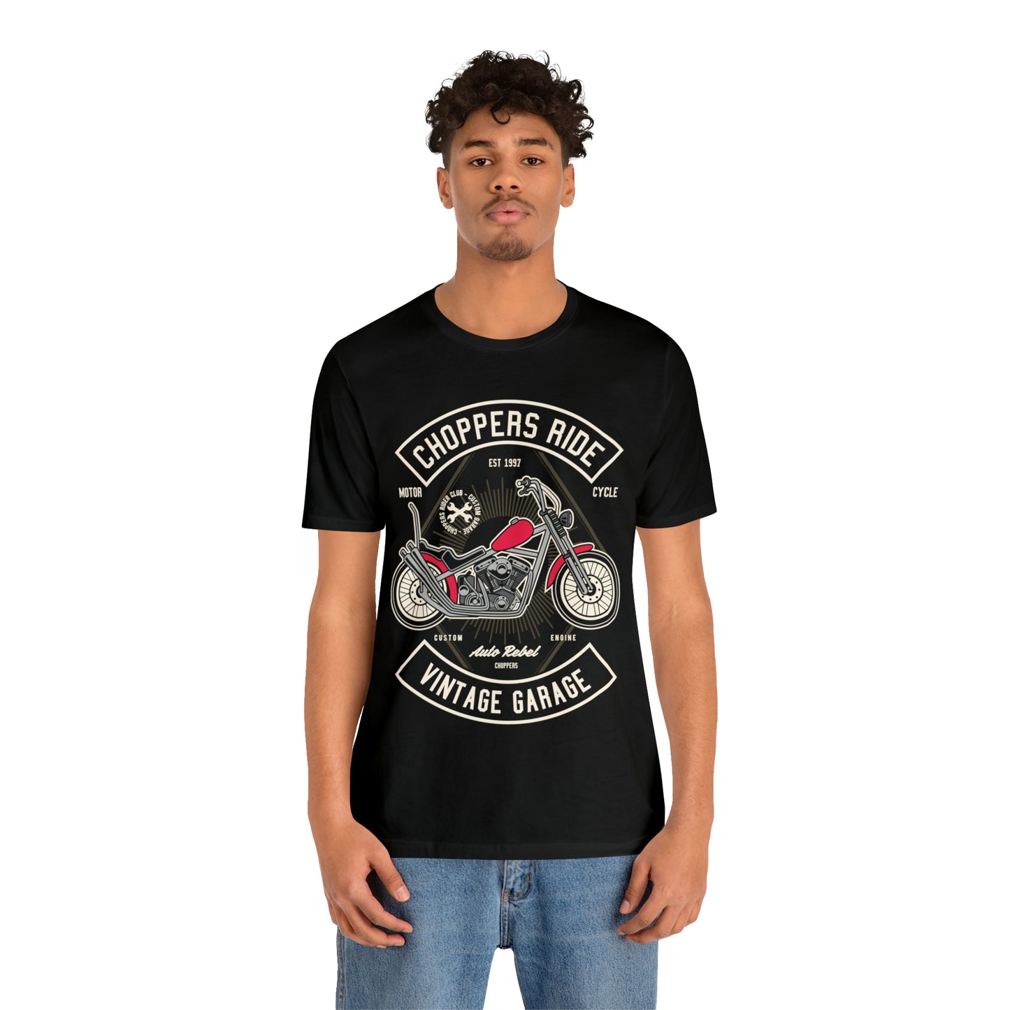 CHOPPERS RIDE Vintage Classic - Unisex Jersey Short Sleeve Tee