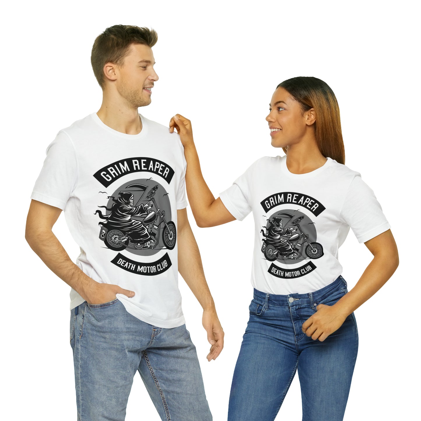GRIM REAPER Death Motor Club - Unisex Jersey Short Sleeve Tee