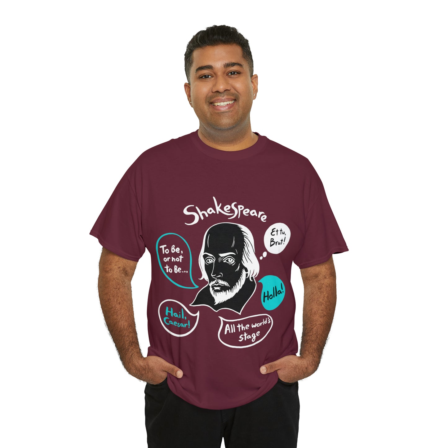 SHAKESPEARE (dark) - Unisex Heavy Cotton Tee