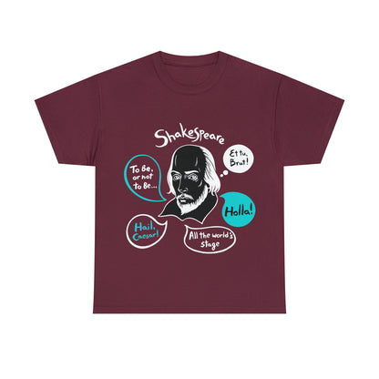 SHAKESPEARE (dark) - Unisex Heavy Cotton Tee