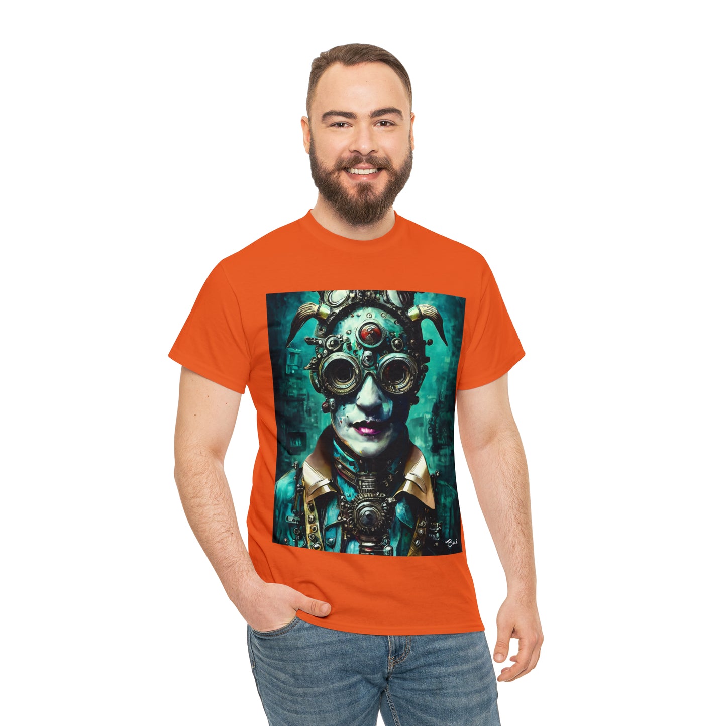 CYBER-STEAMPUNK LORD - Airt on a Shirt  - Unisex Heavy Cotton Tee - AUS
