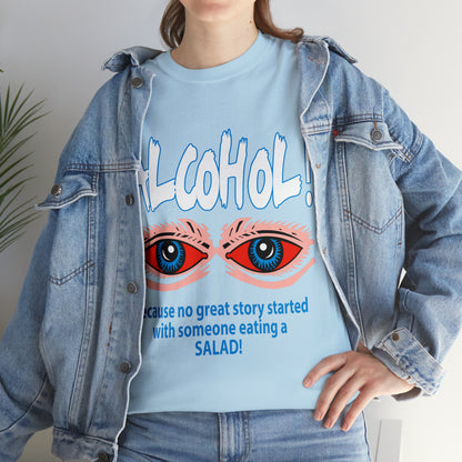 "ALC****" vs Salad  - Funny Shirt - Unisex Heavy Cotton Tee - USA