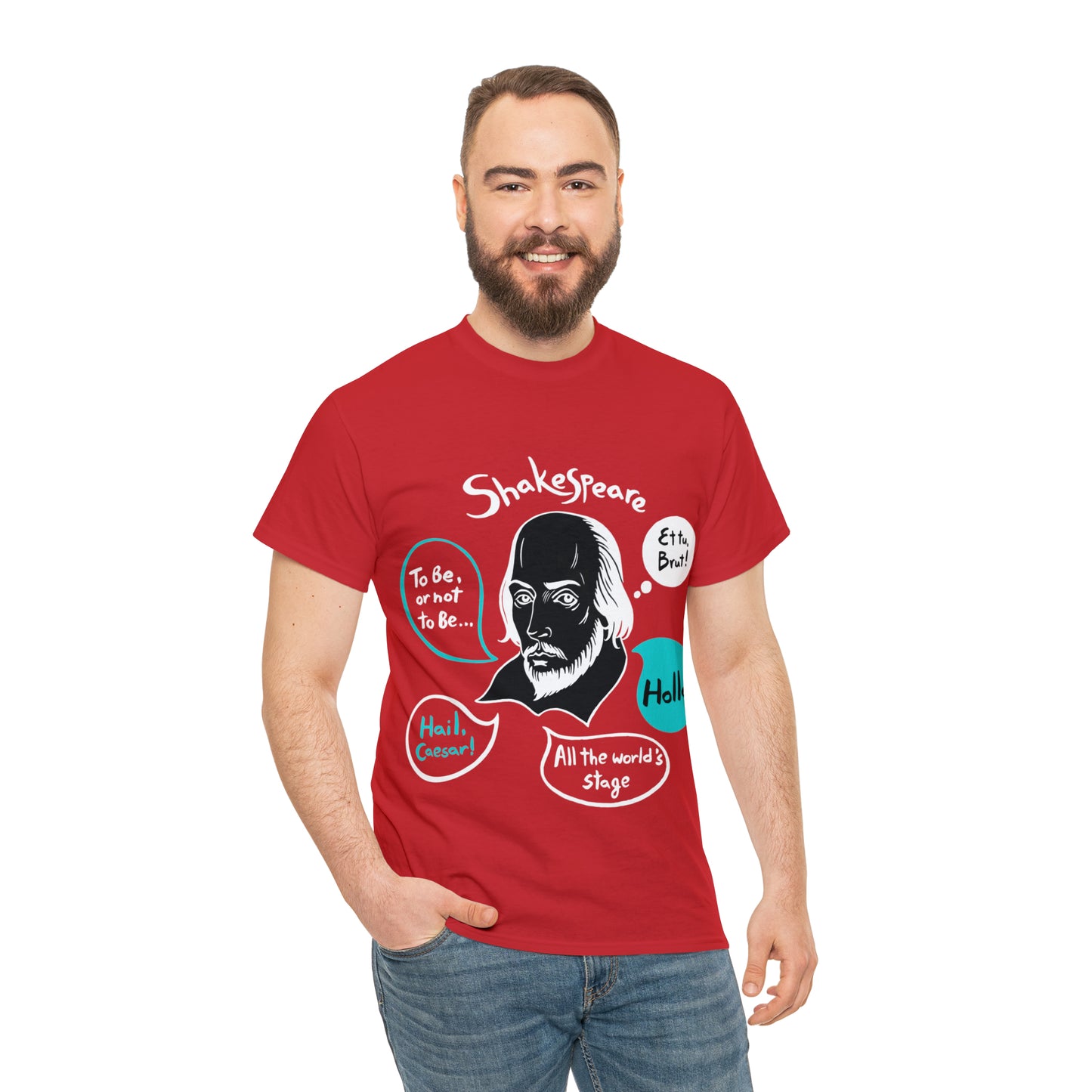 SHAKESPEARE (dark) - Unisex Heavy Cotton Tee