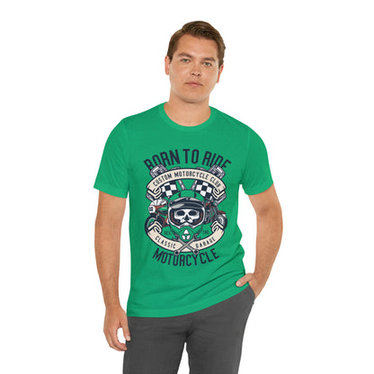 BORN TO RIDE Classic Garage - Unisex Jersey Short Sleeve Tee