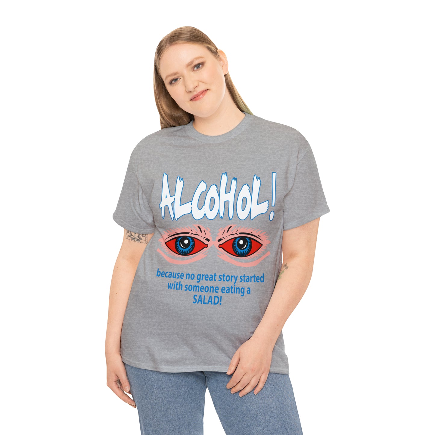 "ALC****" vs Salad  - Funny Shirt - Unisex Heavy Cotton Tee - USA