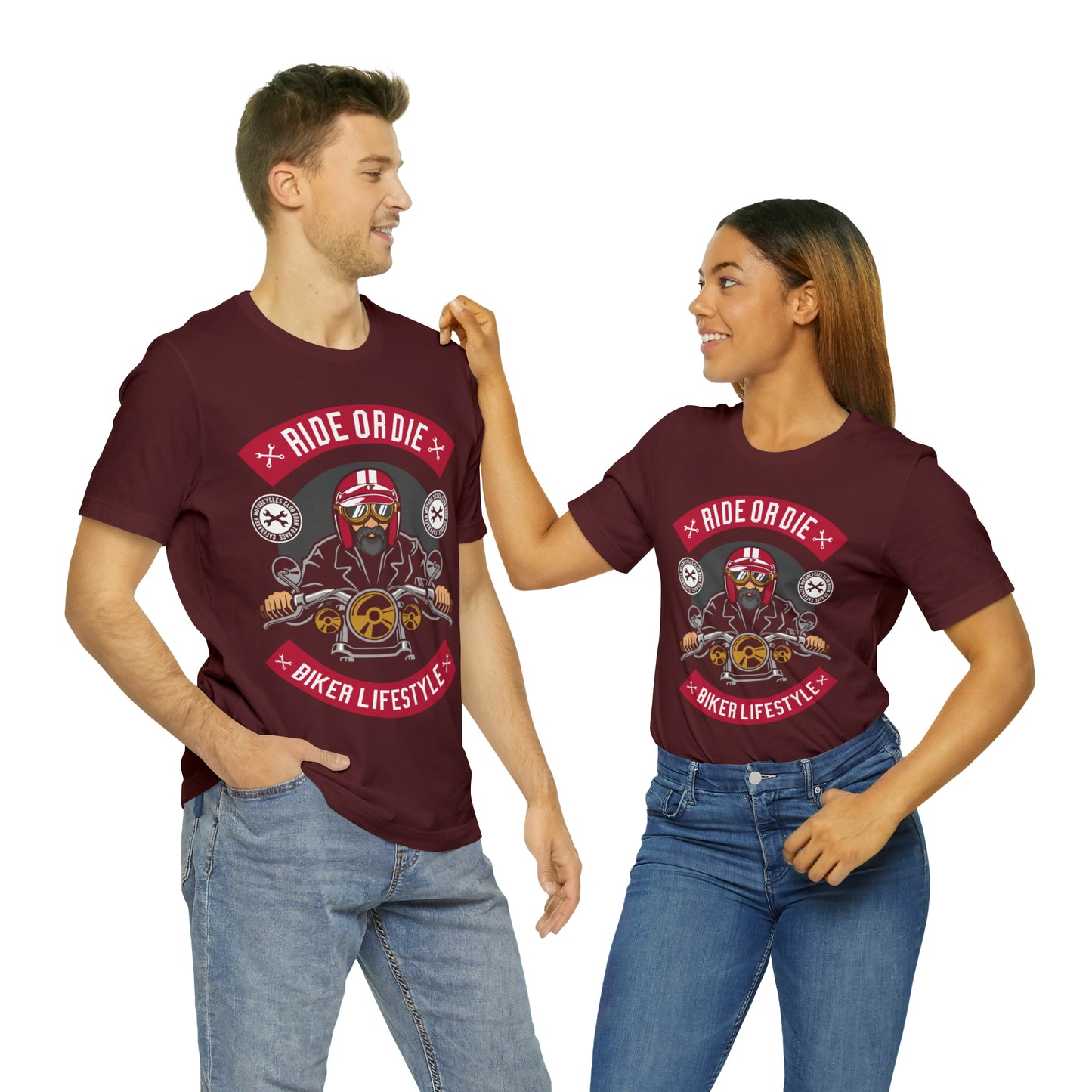 BIKER LIFESTYLE - Ride or Die - Unisex Jersey Short Sleeve Tee