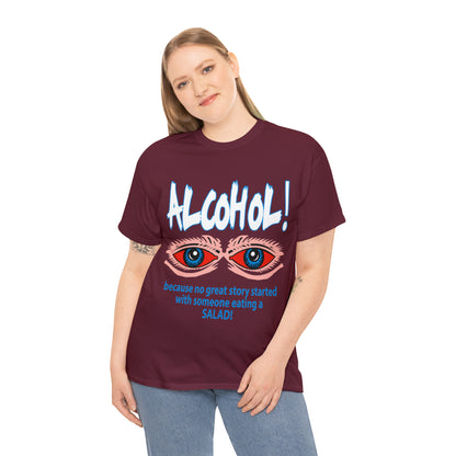 "ALC****" vs Salad  - Funny Shirt - Unisex Heavy Cotton Tee - USA