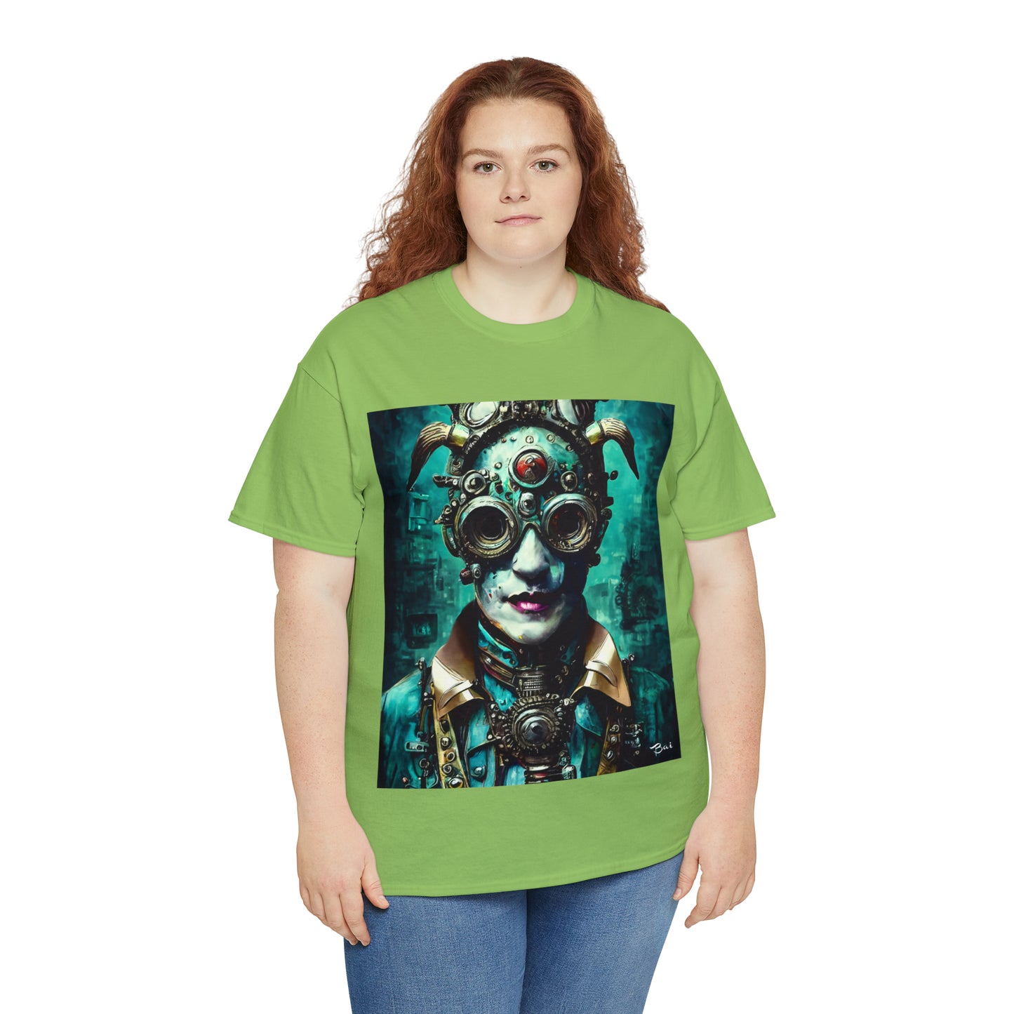 CYBER-STEAMPUNK LORD - Airt on a Shirt  - Unisex Heavy Cotton Tee - AUS