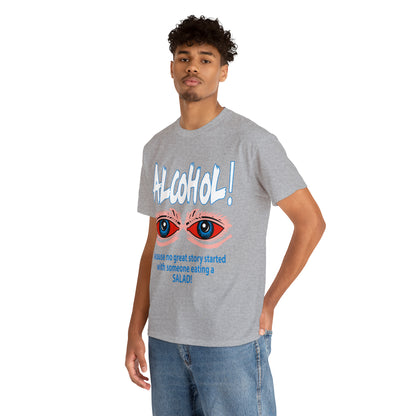 "ALC****" vs Salad  - Funny Shirt - Unisex Heavy Cotton Tee - USA