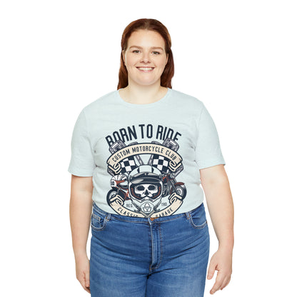 BORN TO RIDE Classic Garage - Unisex Jersey Short Sleeve Tee