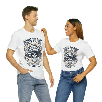 BORN TO RIDE Classic Garage - Unisex Jersey Short Sleeve Tee