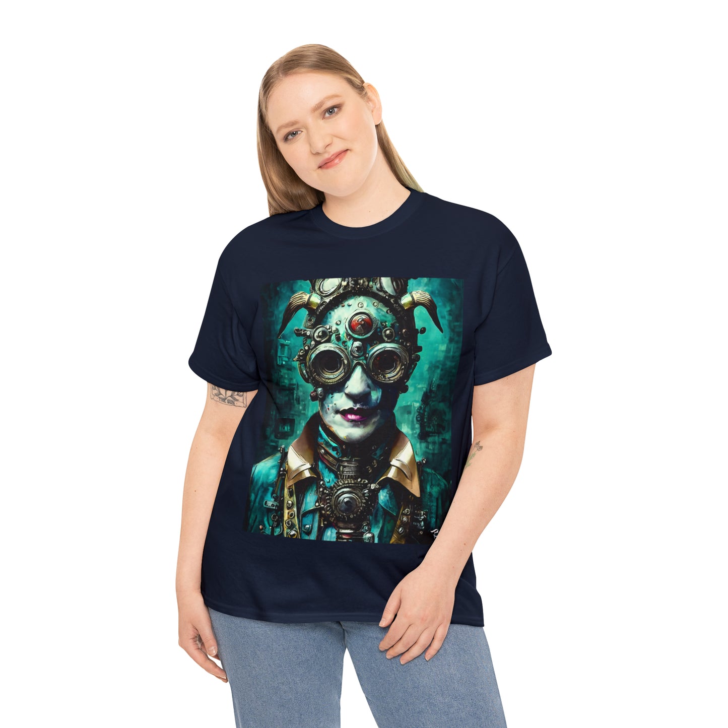 CYBER-STEAMPUNK LORD - Airt on a Shirt  - Unisex Heavy Cotton Tee - AUS