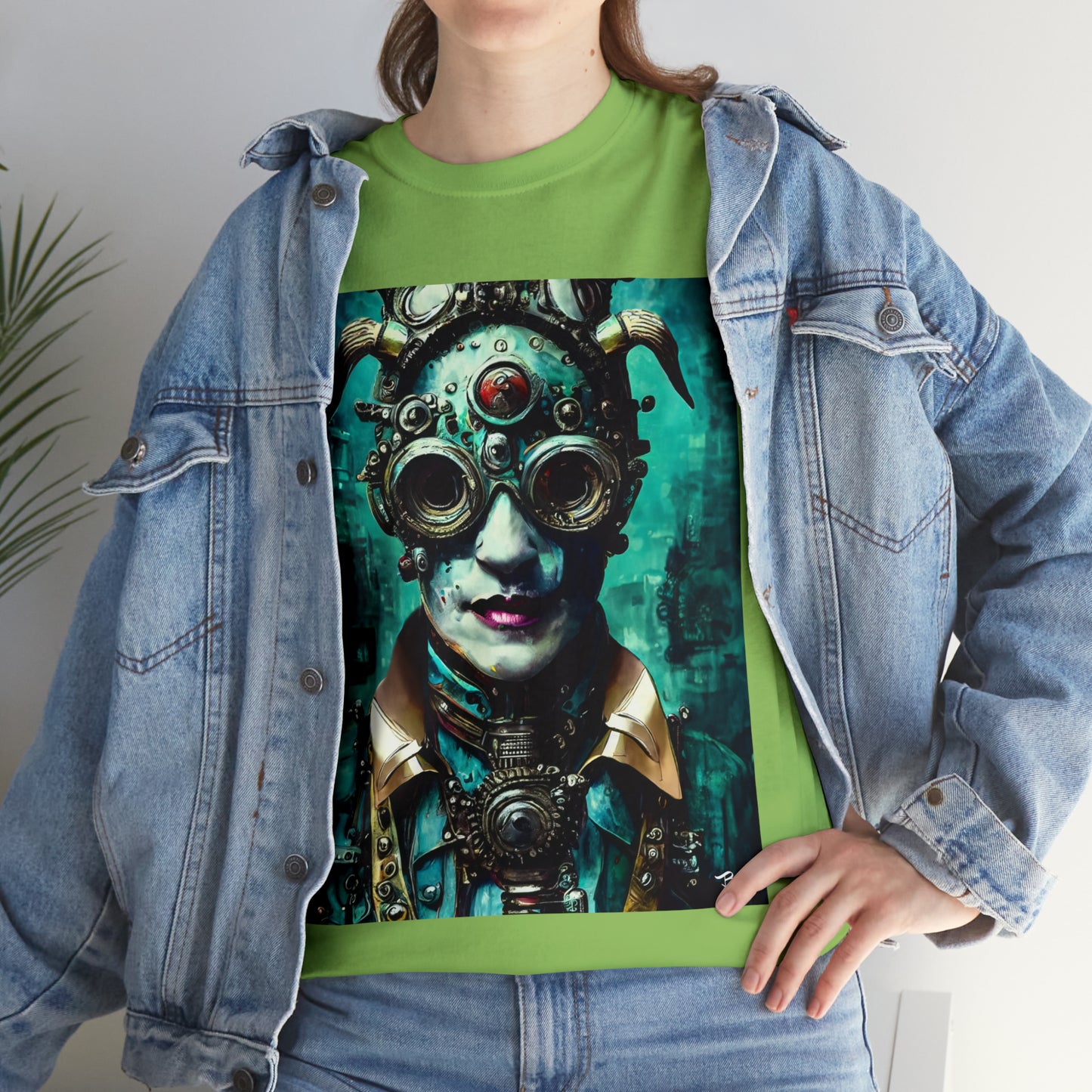 CYBER-STEAMPUNK LORD - Airt on a Shirt  - Unisex Heavy Cotton Tee - AUS