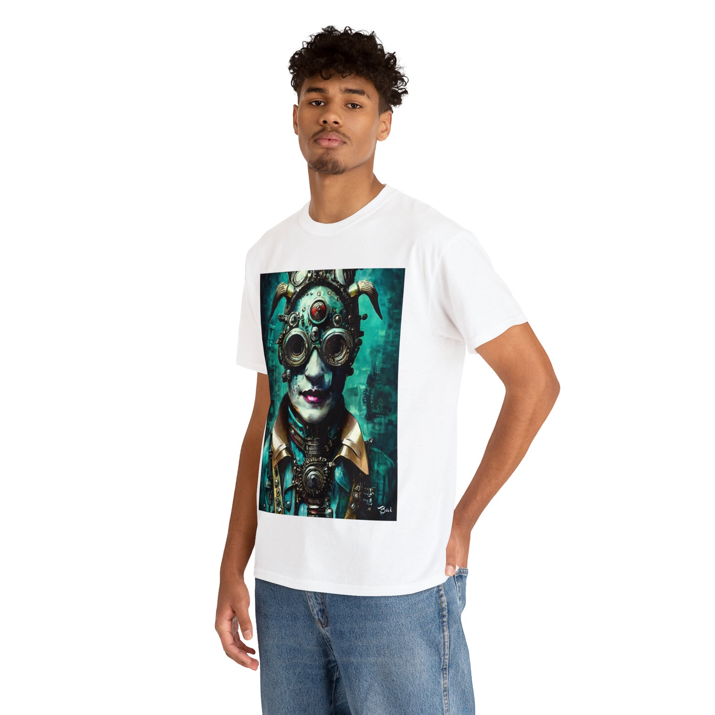 CYBER-STEAMPUNK LORD - Airt on a Shirt  - Unisex Heavy Cotton Tee - AUS