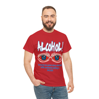 "ALC****" vs Salad  - Funny Shirt - Unisex Heavy Cotton Tee - USA