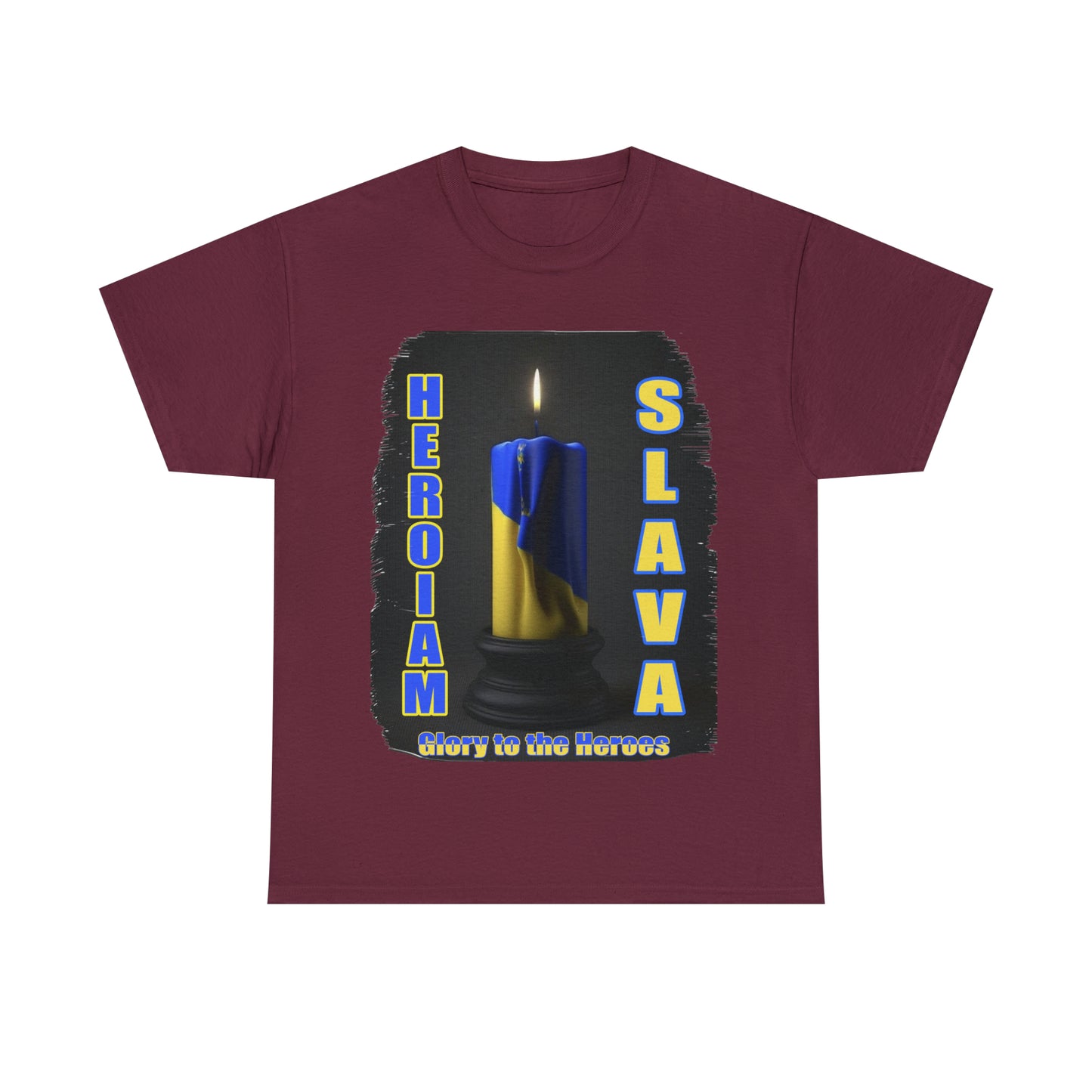 Remembrance Candle - "Heroiam Slava! - Glory to the Heroes" unisex T-shirt