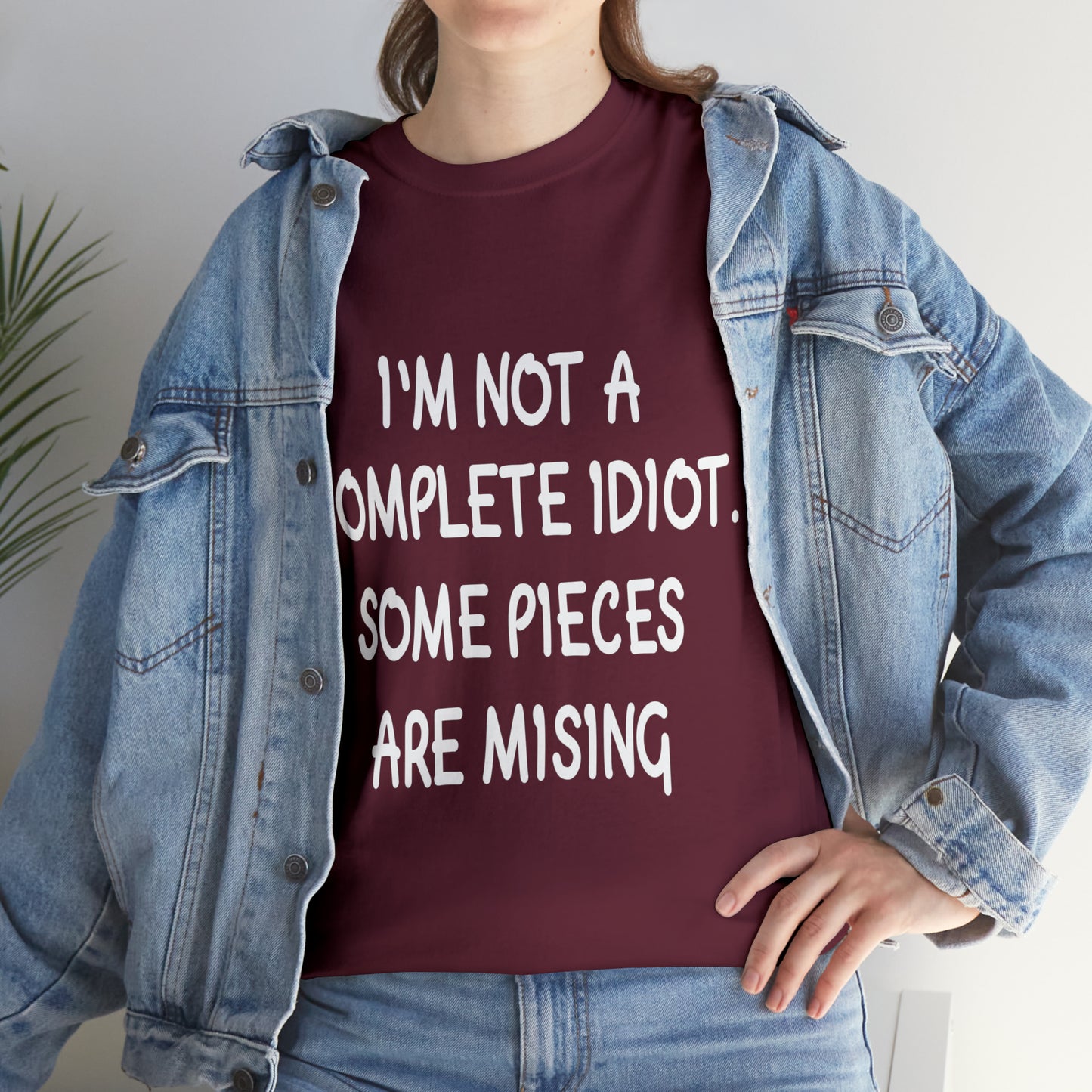 I'M NOT A COMPLETE ID***  - Unisex Heavy Cotton Tee - AUS