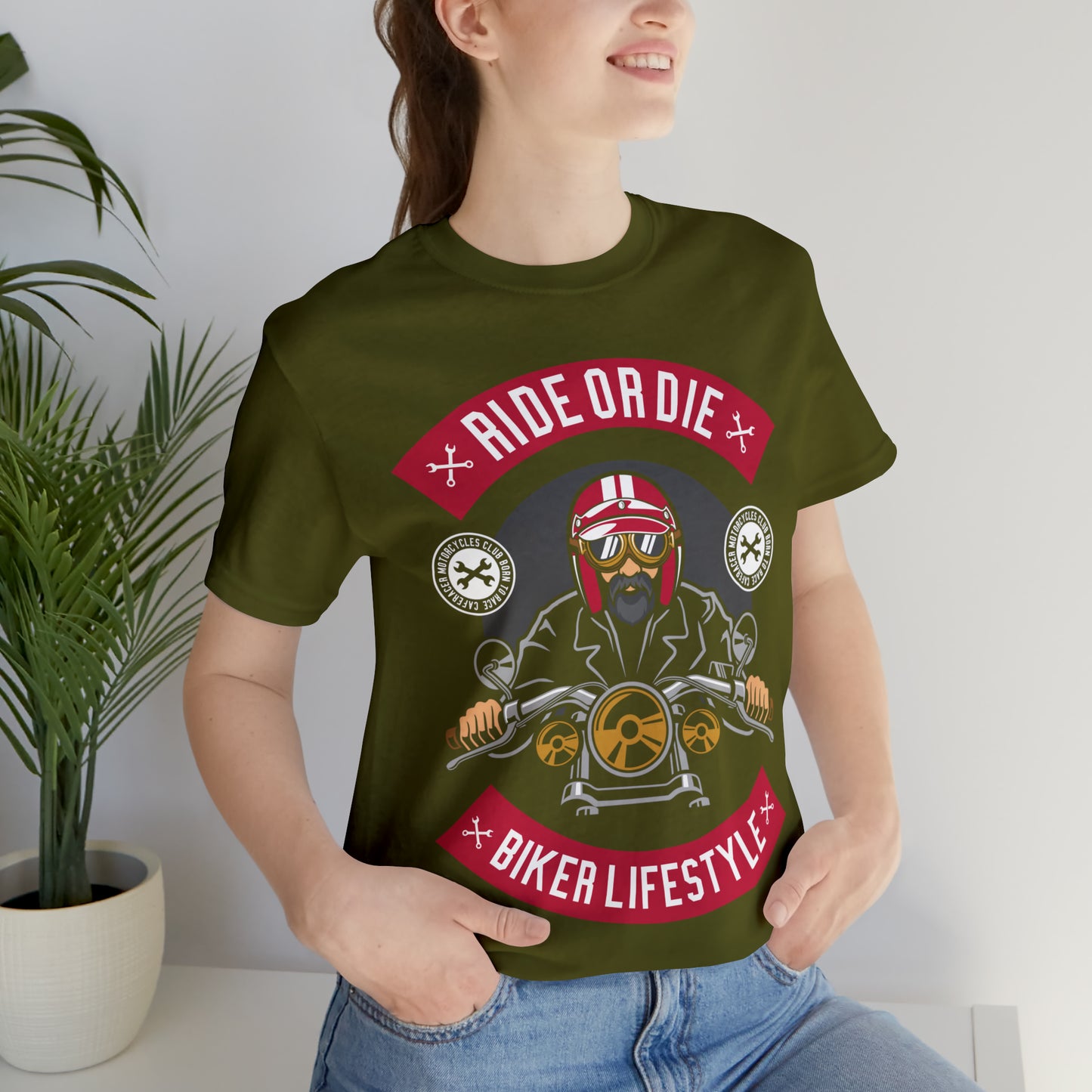 BIKER LIFESTYLE - Ride or Die - Unisex Jersey Short Sleeve Tee