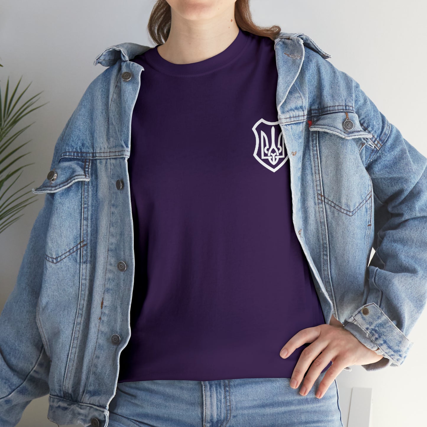 ICONIC UKRAINIAN TRIDENT T-SHIRT version 2 - Unisex Heavy Cotton Tee - AUS