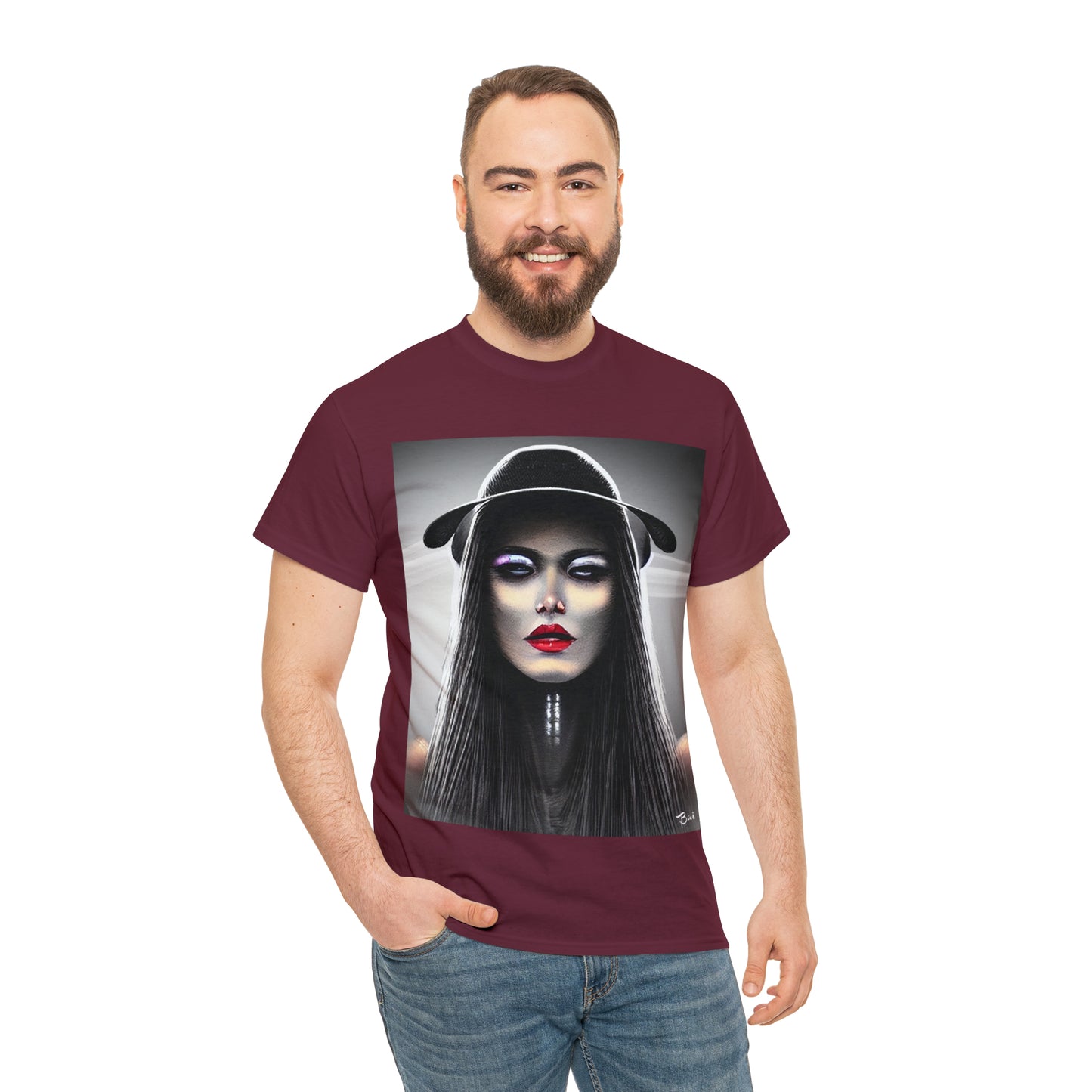 CYBERPUNK WITCH - Airt on a Shirt  - Unisex Heavy Cotton Tee - AUS
